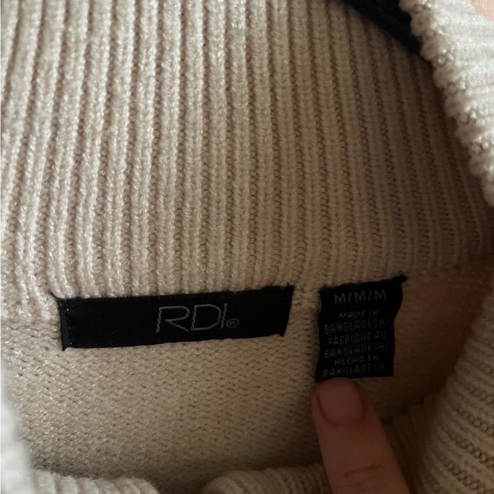 RDI Cream Ribbed Sweater - Picture 5 of 5